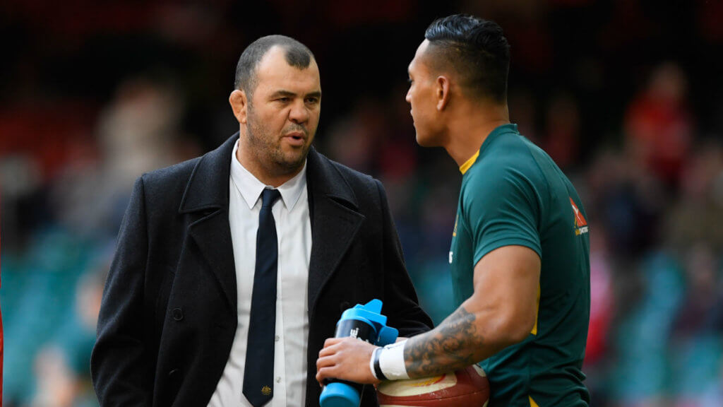 Cheika refuses to criticise Folau for controversial remarks