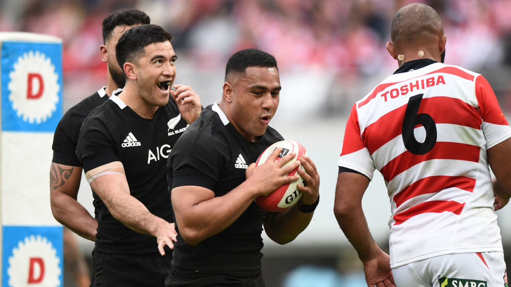 Laumape shines as All Blacks win 100-point game with Japan