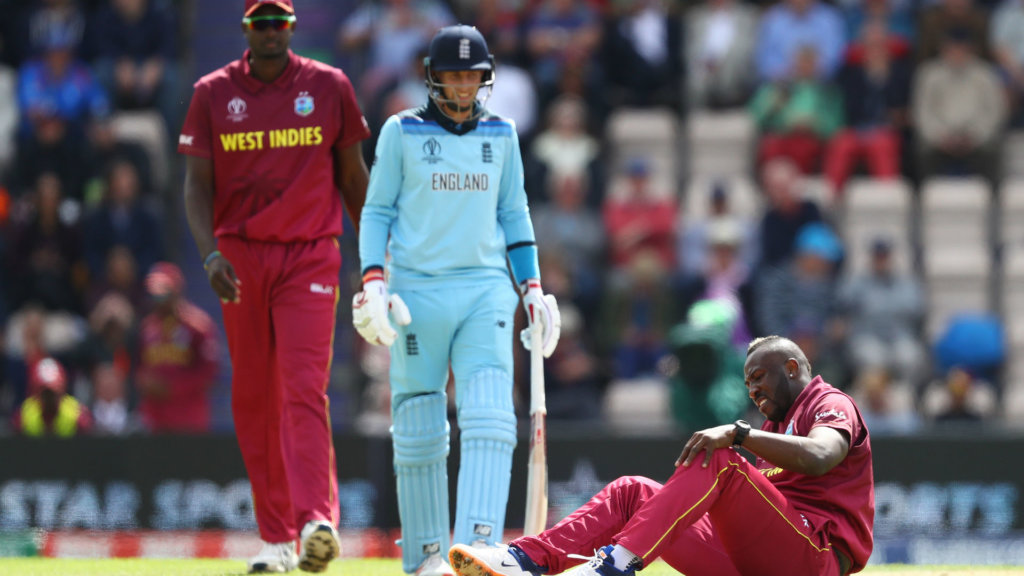 Windies lose Russell during England run chase