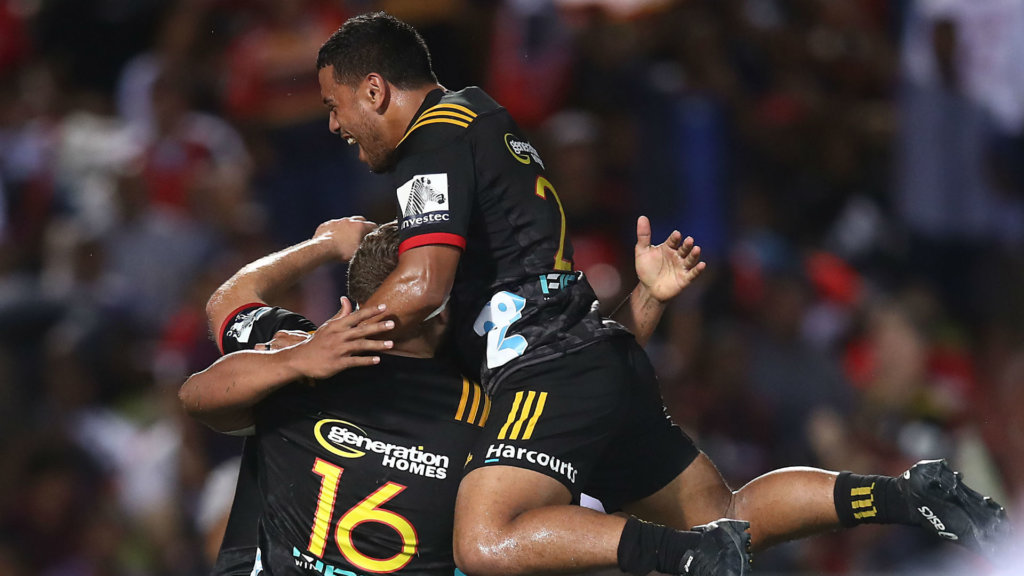 Chiefs rally to upset Crusaders in derby classic, Jaguares and Brumbies win
