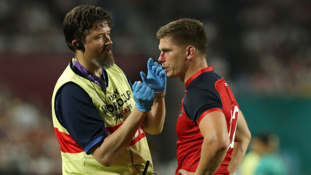 Rugby World Cup 2019: I think someone found it on the field – Jones makes light of Farrell nose injury