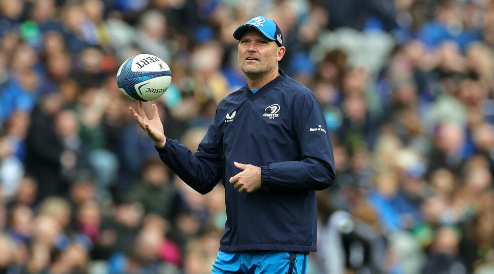 Jacques Nienaber, the Leinster senior coach is one of four South African coaches in the Investec