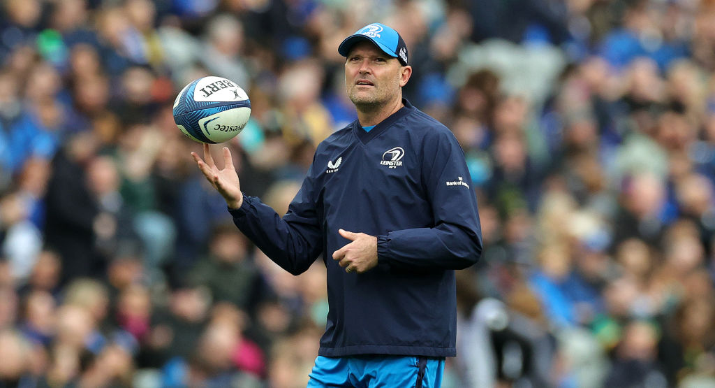 Jacques Nienaber, the Leinster senior coach is one of four South African coaches in the Investec