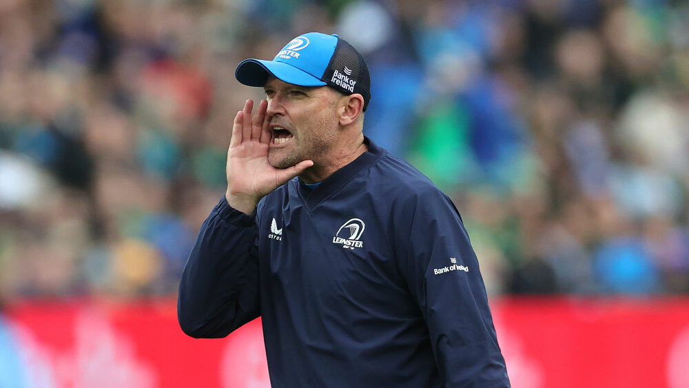 Jacques Nienaber Leinster coaching analysis. (Photo by David Rogers/Getty Images)