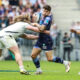 nvestec Champions Cup Semi-Final, Stade Atlantique Bordeaux Metropole, Bordeaux, France 3/5/2026 Union Bordeaux-Begles vs Bath Rugby Union Bordeaux Bègles' Matthieu Jalibert is tackled by Alfie Barbeary of Bath Mandatory Credit ©INPHO/Dan Sheridan