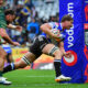 Evan Roos of DHL Stormers scores a try during the United Rugby Championship match between DHL Stormers and Connacht at DHL Stadium on April 18, 2026 in Cape Town, South Africa. (Photo by Grant Pitcher/Gallo Images/Getty Images)