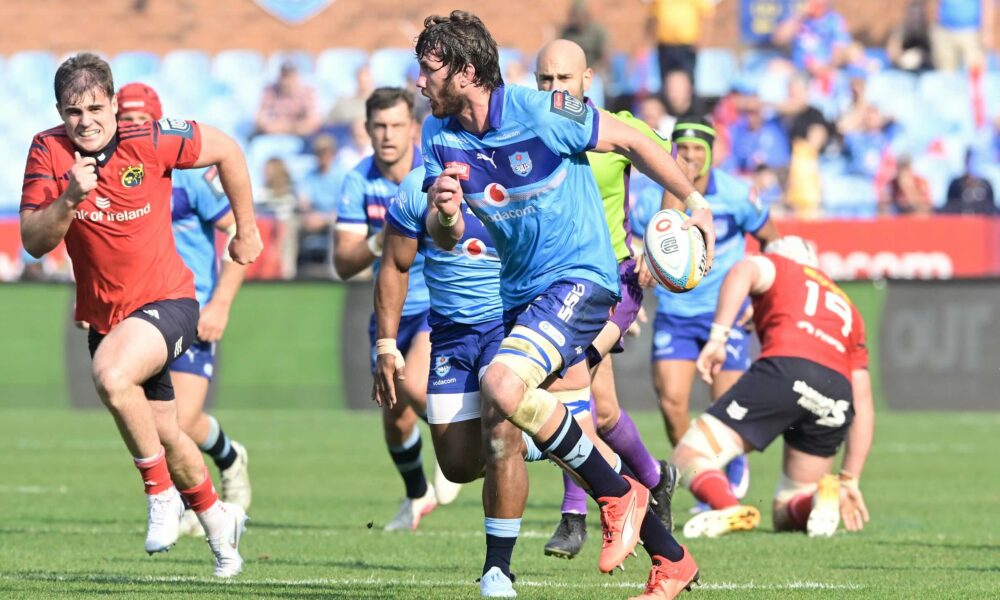 Ruan Nortje played his 150th match for the Bulls in the United Rugby Championship quarter-final win against Munster in Pretoria.