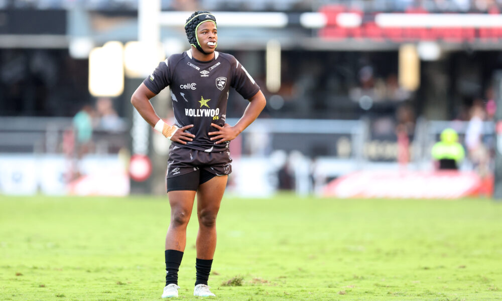 Zekhethelo Siyaya of the Hollywoodbets Sharks was brilliant against Zebre in the United Rugby Championship (Photo by Steve Haag Sports/Gallo Images)
