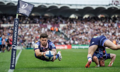 James Crombie (Inpho), Union Bordeaux Bègles v Stade Toulousain, quarter-final claims top prize with stunning photograph Matthieu Jalibert try for the Investec Champions Cup Out of the Ordinary photograph of the tournament