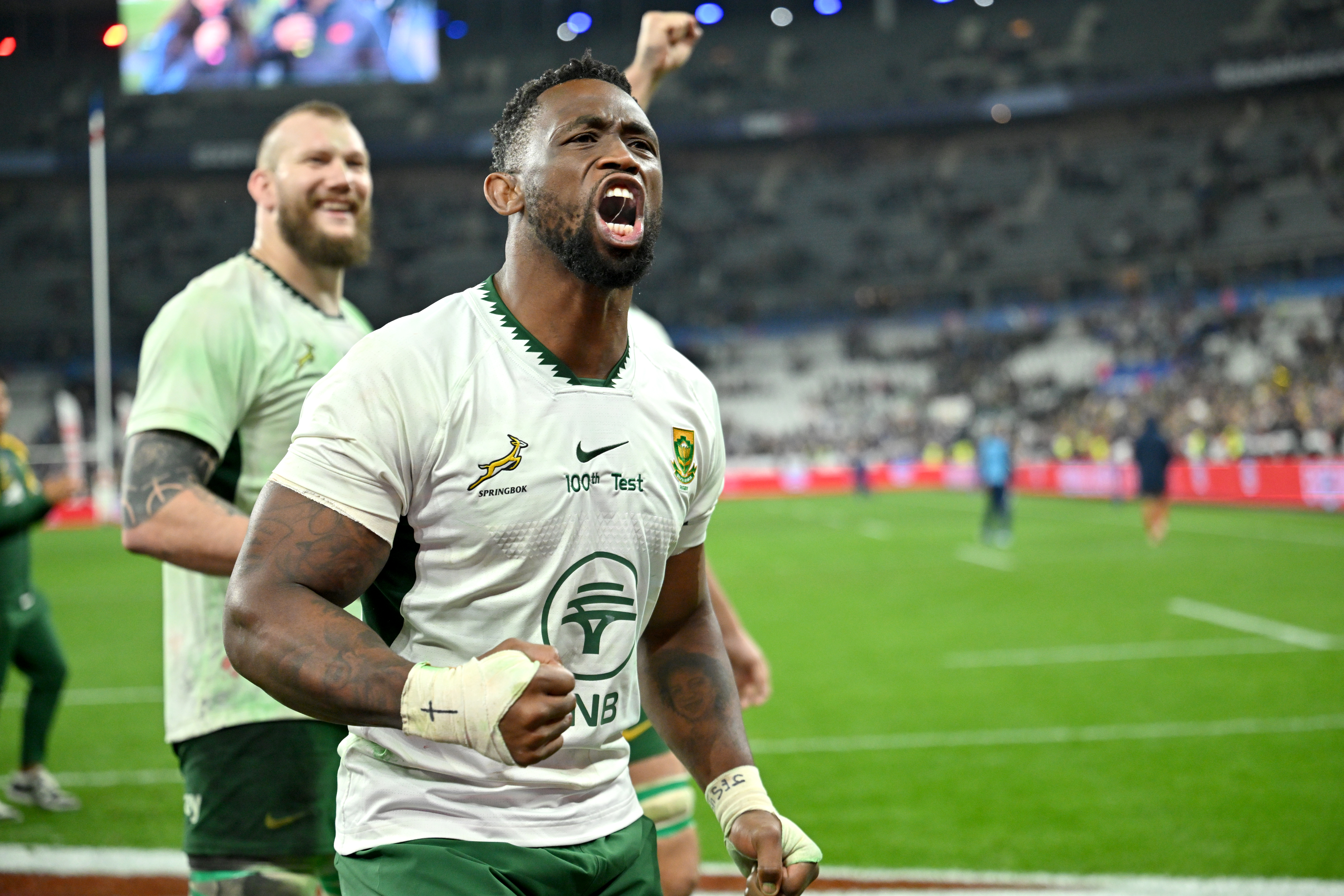 Siya Kolisi Springboks. (Photo by Lionel Hahn/Getty Images)