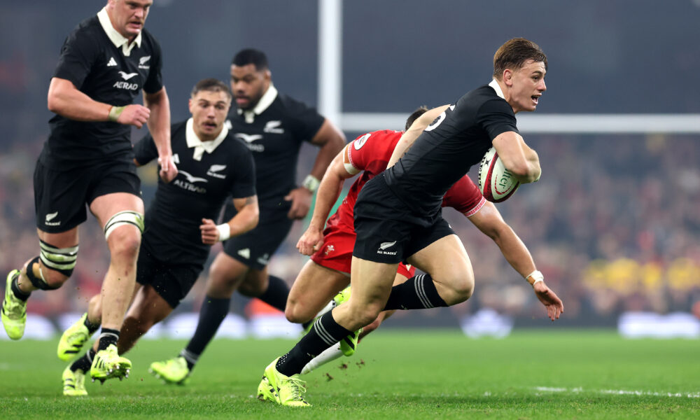 Hurricanes No 10 Ruben Love is the form player in New Zealand. (Photo by David Rogers/Getty Images)