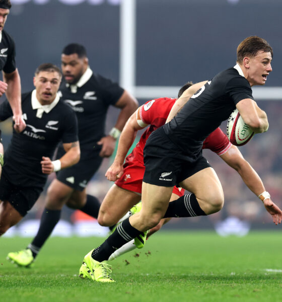 Hurricanes No 10 Ruben Love is the form player in New Zealand. (Photo by David Rogers/Getty Images)