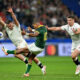 Manie Libbok for the Springboks v England in the 2023 RWC semi-final (Photo by Shaun Botterill/Getty Images)