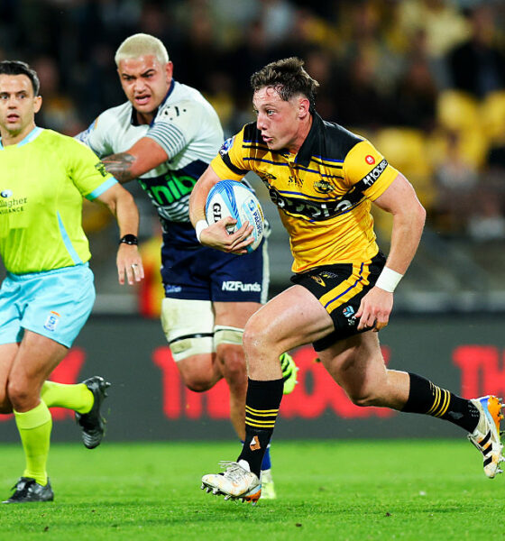 Cam Roigard Hurricanes and All Blacks No 9 (Photo by Hagen Hopkins/Getty Images)