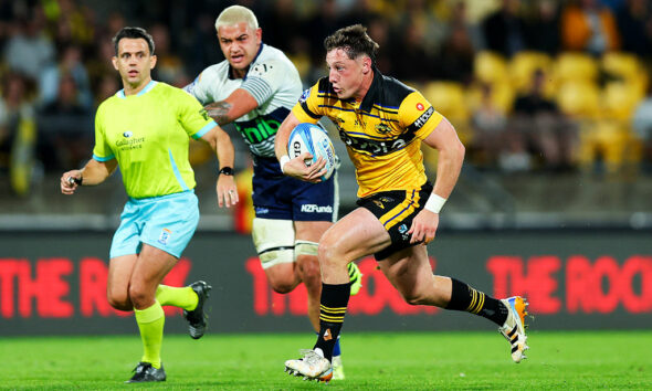 Cam Roigard Hurricanes and All Blacks No 9 (Photo by Hagen Hopkins/Getty Images)