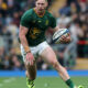 Ethan Hooker of the South Africa Springboks runs with the ball during the Rugby Championship match between South Africa Springboks and Argentina at Allianz Stadium on October 04, 2025 in London, England. (Photo by David Rogers/Getty Images)