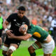 Tupou Vaa'i of New Zealand with the ball during the Castle Double Malt Greatest Rivalry Tour match between South Africa and New Zealand at 10bet Ellis Park on August 22, 2026 in Johannesburg, South Africa. (Photo by Sydney Seshibedi/Gallo Images/Getty Images)