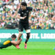 Ardie Savea of New Zealand with the ball during the Castle Double Malt Greatest Rivalry Tour match between South Africa and New Zealand at 10bet Ellis Park on August 22, 2026 in Johannesburg, South Africa. (Photo by Sydney Seshibedi/Gallo Images/Getty Images)