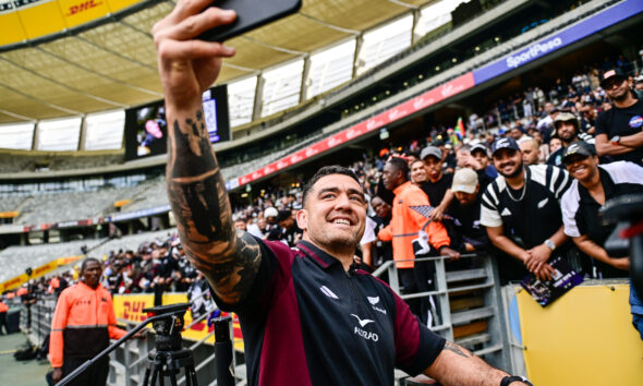 Codie Taylor during the All Blacks Welcome event at DHL Stadium on July 31, 2026 in Cape Town, South Africa. (Photo by Ashley Vlotman/Gallo Images)