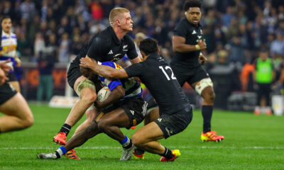 Anton Segner of New Zealand during the Rugby's Greatest Rivalry match between DHL Stormers and New Zealand at DHL Stadium on August 07, 2026 in Cape Town, South Africa. (Photo by Roger Sedres/Gallo Images)