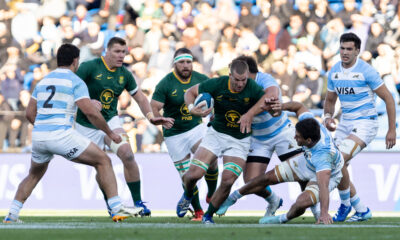 Cameron Hanekom of South Africa in action during the international match between Argentina and South Africa at Estadio José Amalfitani on August 08, 2026 in Buenos Aires, Argentina. (Photo by Juan Jose Gasparini/Gallo Images)