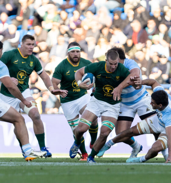 Cameron Hanekom of South Africa in action during the international match between Argentina and South Africa at Estadio José Amalfitani on August 08, 2026 in Buenos Aires, Argentina. (Photo by Juan Jose Gasparini/Gallo Images)