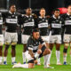 Ma’a Nonu of the Hollywoodbets Sharks does the Haka during the Rugby's Greatest Rivalry match between Hollywoodbets Sharks and New Zealand at Hollywoodbets Kings Park Stadium on August 11, 2026 in Durban, South Africa. (Photo by Steve Haag Sports/Gallo Images)