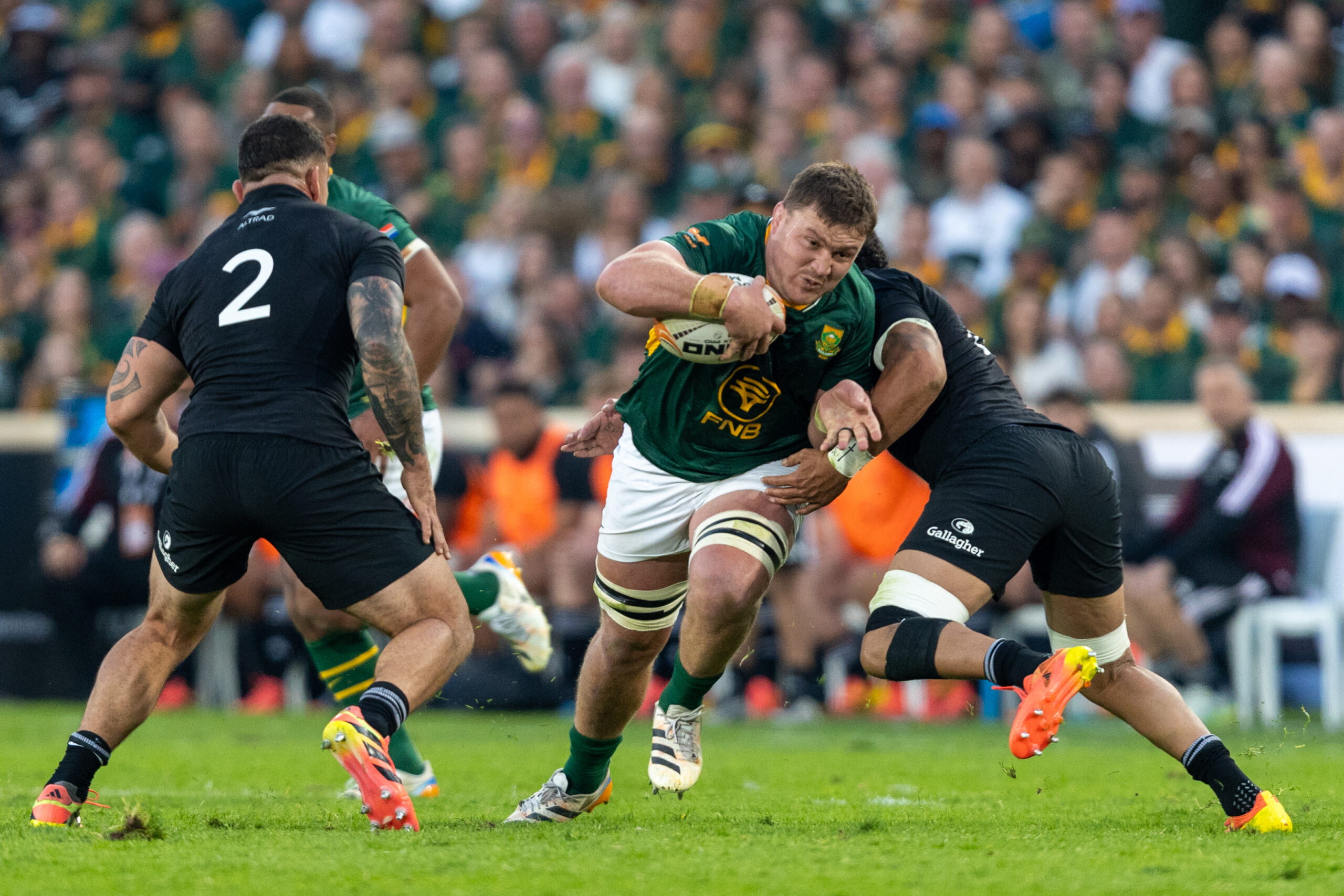 Jasper Wiese of the Springboks during the Castle Double Malt Greatest Rivalry Tour match between South Africa and New Zealand at 10bet Ellis Park on August 22, 2026 in Johannesburg, South Africa. (Photo by Floris van Schouwenburg/Gallo Images)