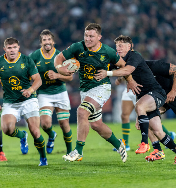Jasper Wiese of the Springboks during the Castle Double Malt Greatest Rivalry Tour match between South Africa and New Zealand at 10bet Ellis Park on August 22, 2026 in Johannesburg, South Africa. (Photo by Floris van Schouwenburg/Gallo Images)