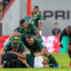 Eben Etzebeth of the Springboks and Wilco Louw of the Springboks during the Castle Double Malt Greatest Rivalry Tour match between South Africa and New Zealand at 10bet Ellis Park on August 22, 2026 in Johannesburg, South Africa. (Photo by Floris van Schouwenburg/Gallo Images)