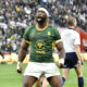 Siya Kolisi of South Africa scores a try during the Castle Double Malt Rugby's Greatest Rivalry, 2nd Test match between South Africa and New Zealand at DHL Stadium on August 29, 2026 in Cape Town, South Africa. (Photo by Ashley Vlotman/Gallo Images)