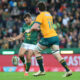 Handré Pollard of the Springboks during the Castle Lager Rugby Championship match between South Africa and Australia at DHL Stadium on August 23, 2025 in Cape Town, South Africa. (Photo by Floris van Schouwenburg/Gallo Images)