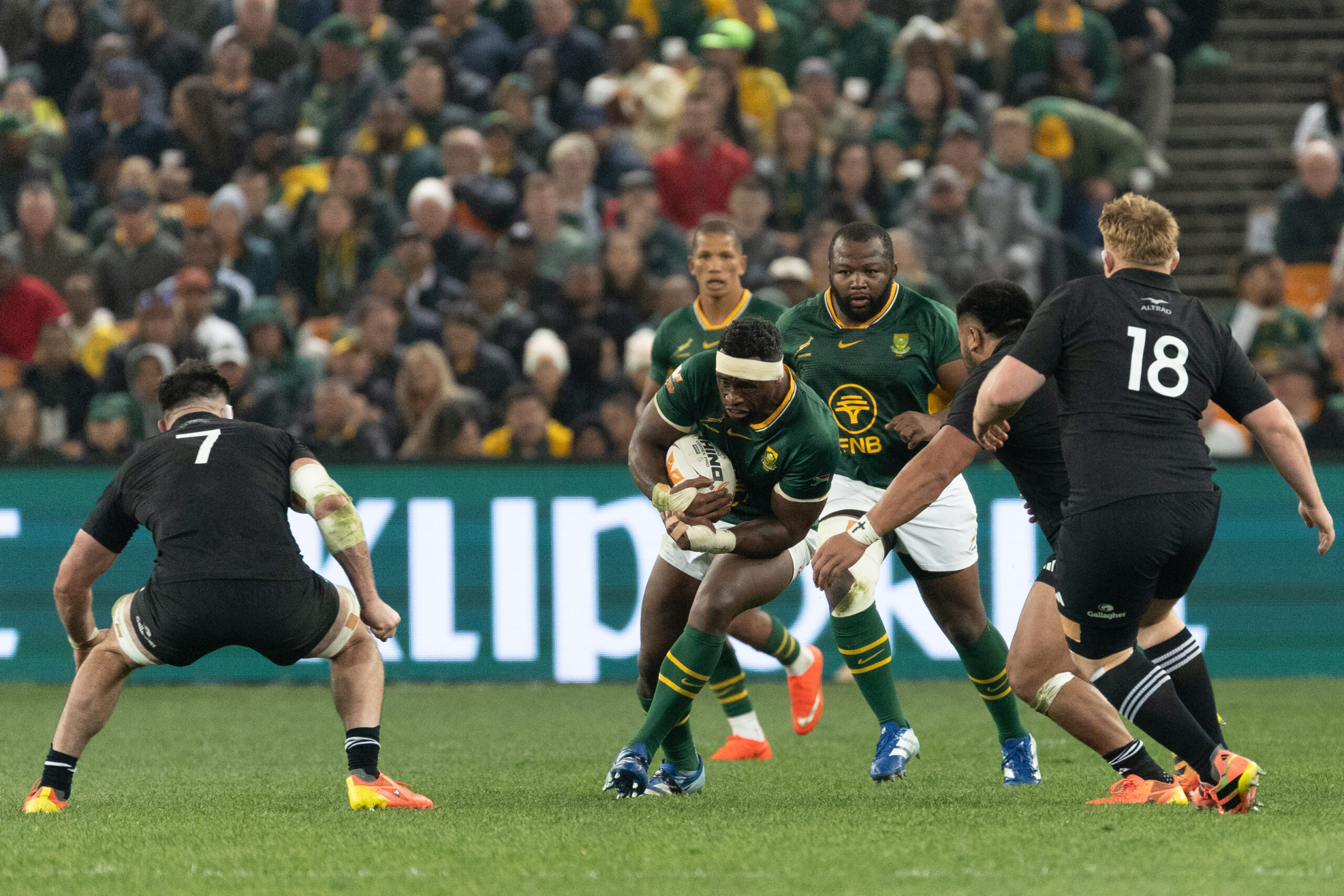 EPTEMBER 05: Siya Kolisi of the Springboks during the Castle Double Malt Rugby's Greatest Rivalry, 3rd Test match between South Africa and New Zealand at FNB Stadium on September 05, 2026 in Johannesburg, South Africa. (Photo by Floris van Schouwenburg/Gallo Images)