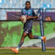 nvestec Champions Cup Round 1, Loftus Versfeld, Pretoria, South Africa 17/10/2026 Vodacom Bulls vs Stade Francais Paris Cheswill Jooste of the Vodacom Bulls scoring his sides 8th try of the match Mandatory Credit ©INPHO/Steve Haag Sports/Christiaan Kotze